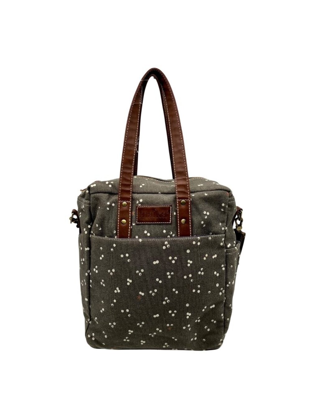 Makia Grey Fabric Commuter Tote Bag